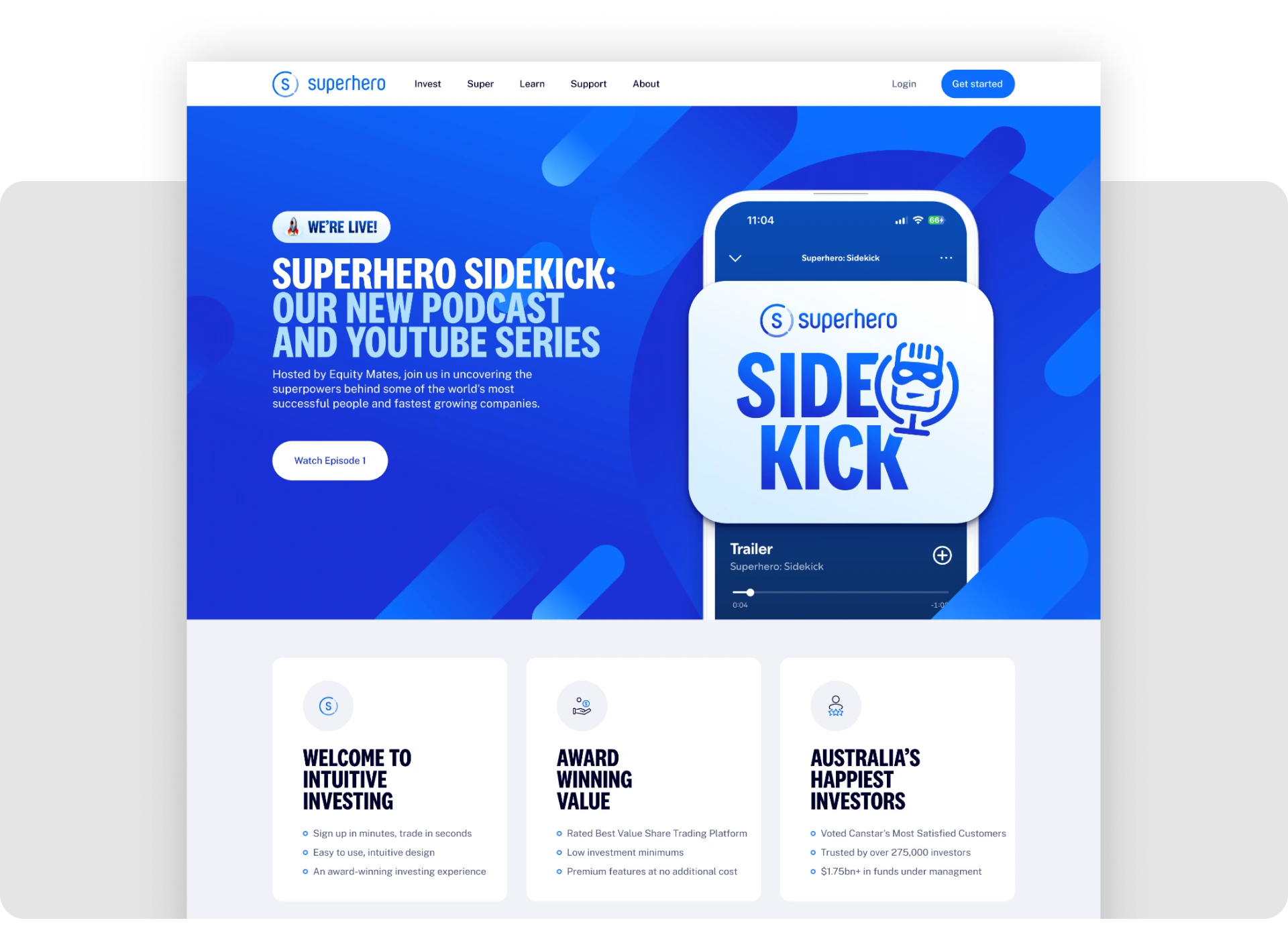 Sidekick web design